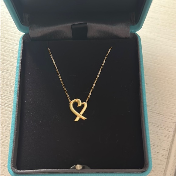 Tiffany Gold Heart Necklace - Picture 1 of 2